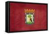 Grunge Illustration Of Madrid City Flag, Spain-Speedfighter-Framed Stretched Canvas