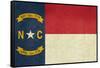 Grunge Illustration Of North Carolina State Flag, United States Of America-Speedfighter-Framed Stretched Canvas