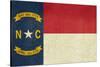 Grunge Illustration Of North Carolina State Flag, United States Of America-Speedfighter-Stretched Canvas