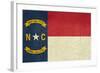 Grunge Illustration Of North Carolina State Flag, United States Of America-Speedfighter-Framed Art Print