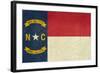 Grunge Illustration Of North Carolina State Flag, United States Of America-Speedfighter-Framed Art Print