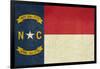 Grunge Illustration Of North Carolina State Flag, United States Of America-Speedfighter-Framed Art Print