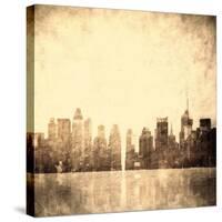 Grunge Image Of New York Skyline-javarman-Stretched Canvas
