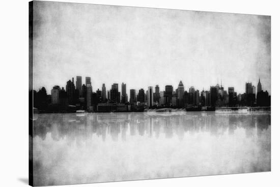 Grunge Image Of New York Skyline-javarman-Stretched Canvas