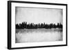 Grunge Image Of New York Skyline-javarman-Framed Art Print