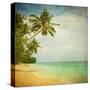 Grunge Image Of Tropical Beach-javarman-Stretched Canvas