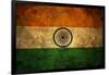 Grunge India Flag-darrenwhi-Framed Art Print