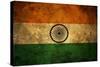 Grunge India Flag-darrenwhi-Stretched Canvas