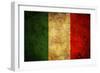 Grunge Italy Flag-darrenwhi-Framed Art Print