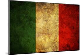 Grunge Italy Flag-darrenwhi-Mounted Art Print