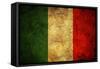 Grunge Italy Flag-darrenwhi-Framed Stretched Canvas