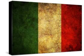 Grunge Italy Flag-darrenwhi-Stretched Canvas
