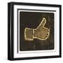 Grunge Like Symbol-pashabo-Framed Art Print