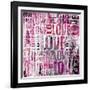 Grunge Love Square-Roseanne Jones-Framed Giclee Print