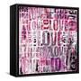 Grunge Love Square-Roseanne Jones-Framed Stretched Canvas