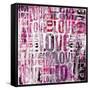 Grunge Love Square-Roseanne Jones-Framed Stretched Canvas