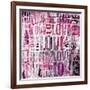 Grunge Love Square-Roseanne Jones-Framed Giclee Print