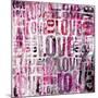 Grunge Love Square-Roseanne Jones-Mounted Giclee Print