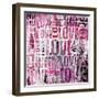 Grunge Love Square-Roseanne Jones-Framed Giclee Print