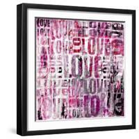 Grunge Love Square-Roseanne Jones-Framed Giclee Print