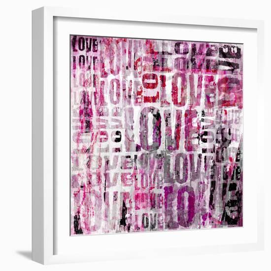 Grunge Love Square-Roseanne Jones-Framed Giclee Print