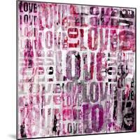 Grunge Love Square-Roseanne Jones-Mounted Giclee Print