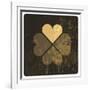 Grunge Lucky Clover Leaf-pashabo-Framed Art Print