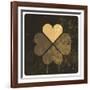 Grunge Lucky Clover Leaf-pashabo-Framed Art Print