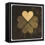 Grunge Lucky Clover Leaf-pashabo-Framed Stretched Canvas