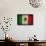 Grunge Mexican Flag-Graphic Design Resources-Framed Stretched Canvas displayed on a wall