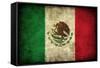 Grunge Mexican Flag-Graphic Design Resources-Framed Stretched Canvas