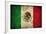 Grunge Mexican Flag-Graphic Design Resources-Framed Art Print