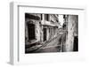 Grunge Monochromatic Image of a Decaying Buildings in Old Havana-Kamira-Framed Photographic Print