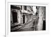 Grunge Monochromatic Image of a Decaying Buildings in Old Havana-Kamira-Framed Photographic Print