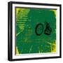 Grunge Motorcycle Background Vector-elanur us-Framed Art Print
