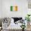 Grunge Officall Flag Of The Irish Tricolor, Republic Of Ireland-Speedfighter-Art Print displayed on a wall