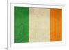 Grunge Officall Flag Of The Irish Tricolor, Republic Of Ireland-Speedfighter-Framed Art Print