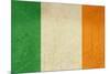 Grunge Officall Flag Of The Irish Tricolor, Republic Of Ireland-Speedfighter-Mounted Art Print