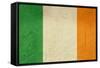 Grunge Officall Flag Of The Irish Tricolor, Republic Of Ireland-Speedfighter-Framed Stretched Canvas