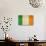 Grunge Officall Flag Of The Irish Tricolor, Republic Of Ireland-Speedfighter-Art Print displayed on a wall