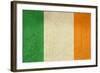 Grunge Officall Flag Of The Irish Tricolor, Republic Of Ireland-Speedfighter-Framed Art Print