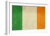 Grunge Officall Flag Of The Irish Tricolor, Republic Of Ireland-Speedfighter-Framed Art Print