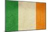 Grunge Officall Flag Of The Irish Tricolor, Republic Of Ireland-Speedfighter-Mounted Art Print