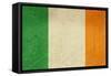 Grunge Officall Flag Of The Irish Tricolor, Republic Of Ireland-Speedfighter-Framed Stretched Canvas