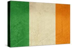 Grunge Officall Flag Of The Irish Tricolor, Republic Of Ireland-Speedfighter-Stretched Canvas