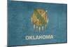 Grunge Oklahoma State Flag Of America, Isolated On White Background-Speedfighter-Mounted Art Print