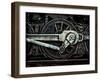 Grunge Old Steam Locomotive Wheel and Rods-Olivier Le Queinec-Framed Photographic Print