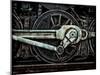 Grunge Old Steam Locomotive Wheel and Rods-Olivier Le Queinec-Mounted Photographic Print