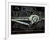 Grunge Old Steam Locomotive Wheel and Rods-Olivier Le Queinec-Framed Photographic Print