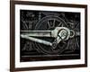 Grunge Old Steam Locomotive Wheel and Rods-Olivier Le Queinec-Framed Photographic Print